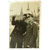 Photo of two brothers from Kriegsmarine and  Luftwaffe. 1942